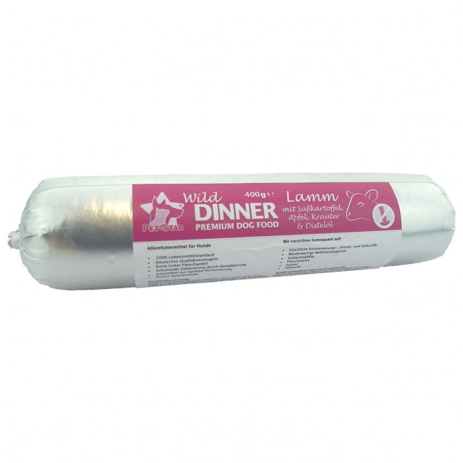 Wild Dinner Gourmet-Wurst Lamm mit Süßkartoffel