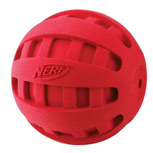 NERF DOG Squeak Checker Ball